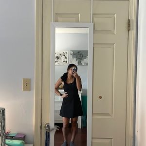 H&M Basic Black Skater Dress size 2